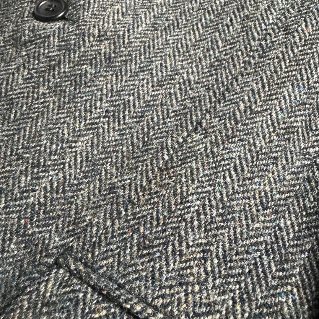ハリスツイード 丸善 ヘリンボーン テーラードジャケット A7 L〜XL相当