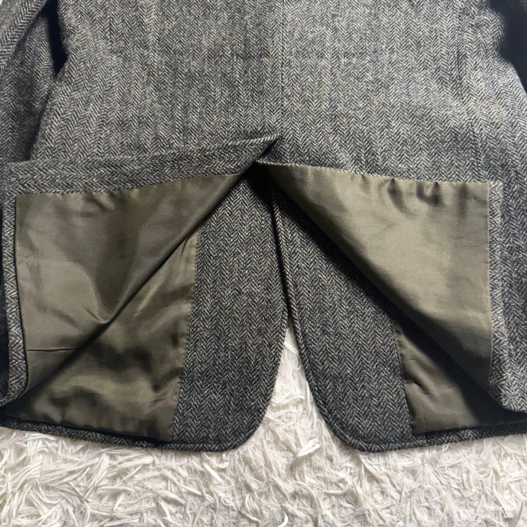 ハリスツイード 丸善 ヘリンボーン テーラードジャケット A7 L〜XL相当