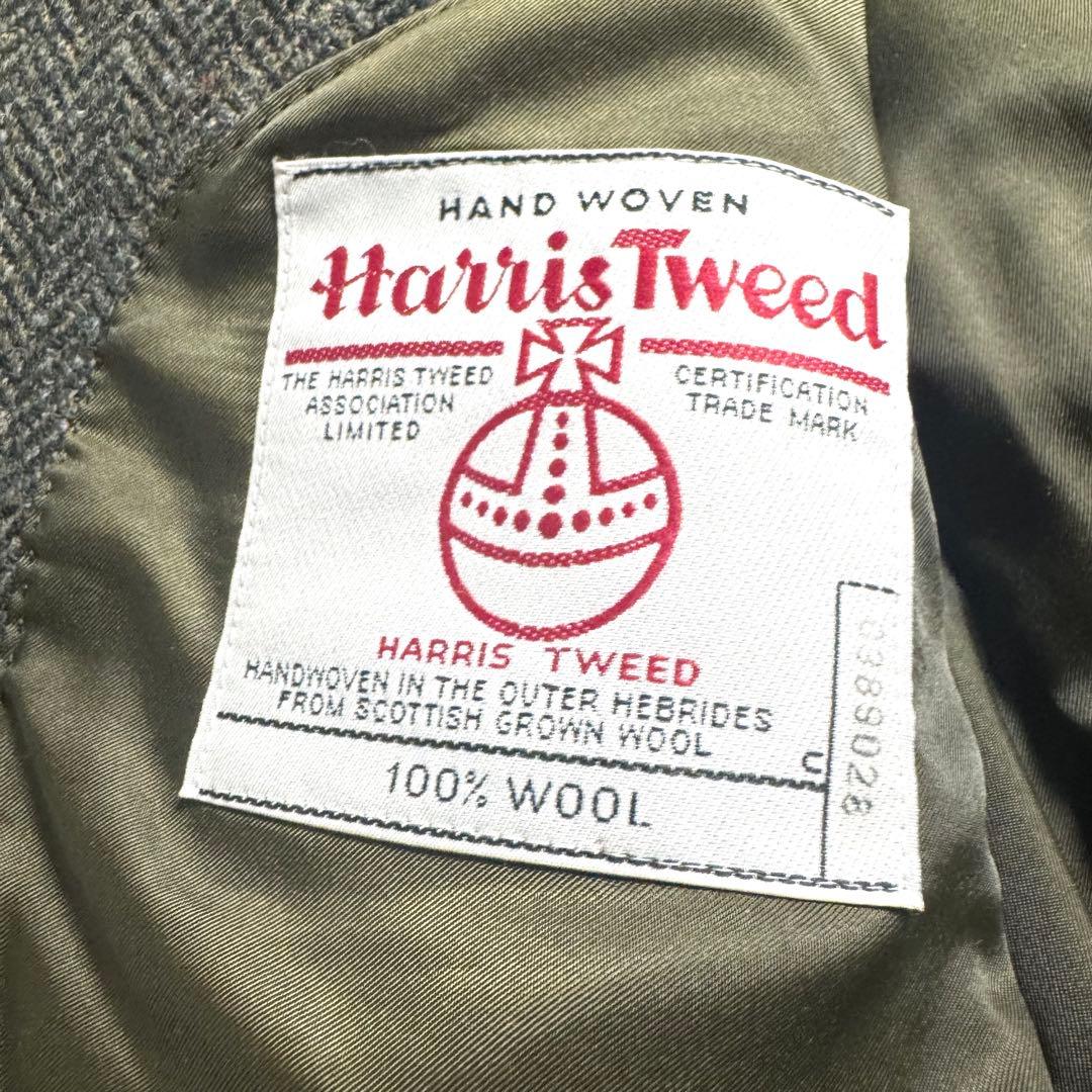 ハリスツイード 丸善 ヘリンボーン テーラードジャケット A7 L〜XL相当