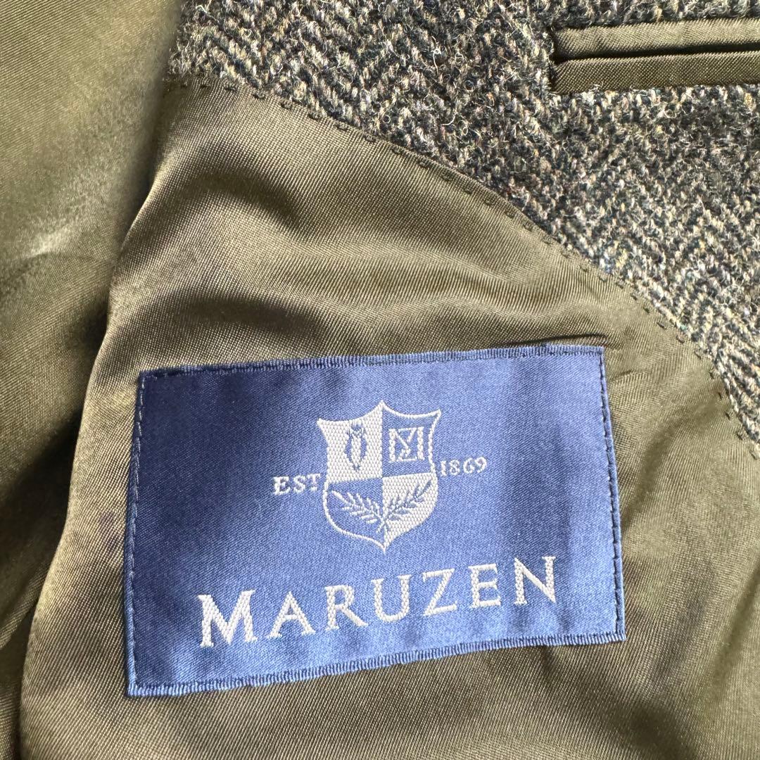 ハリスツイード 丸善 ヘリンボーン テーラードジャケット A7 L〜XL相当