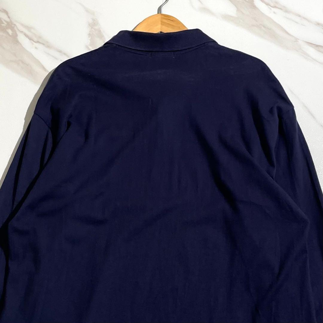 トップス CDG HOMME Tanaka Knit Polo Shirt Navy L