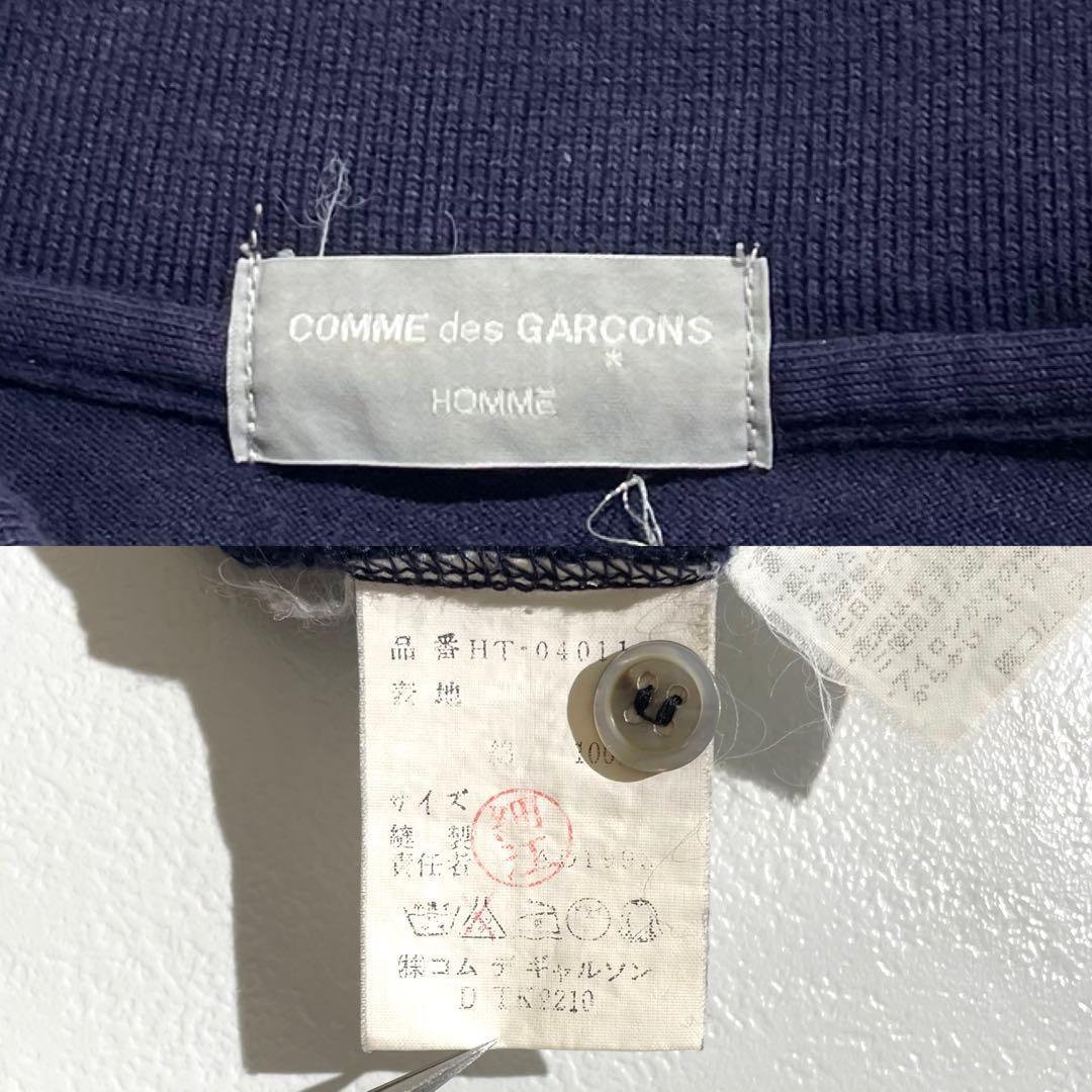 トップス CDG HOMME Tanaka Knit Polo Shirt Navy L