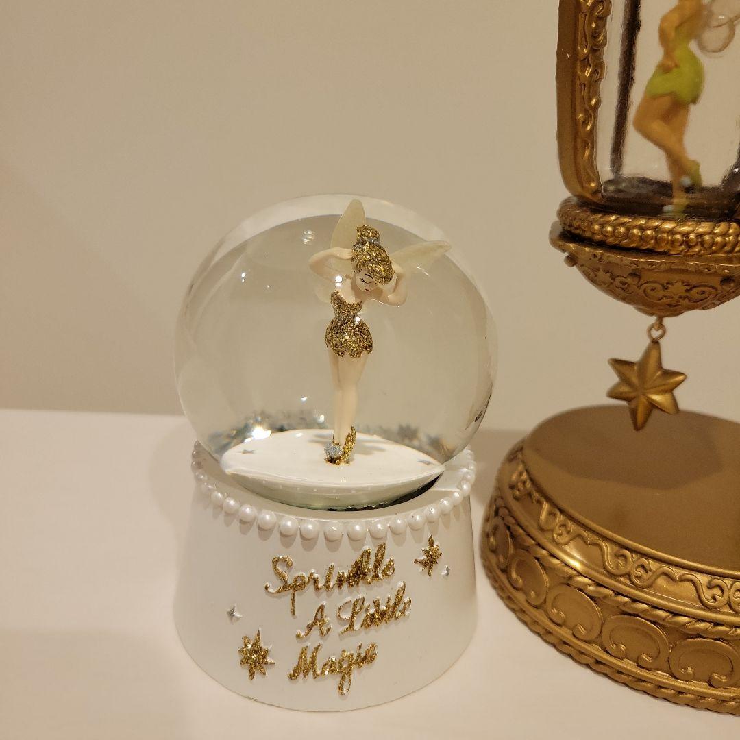 ディズニーストア ティンカーベル スノーグローブ ライト セット