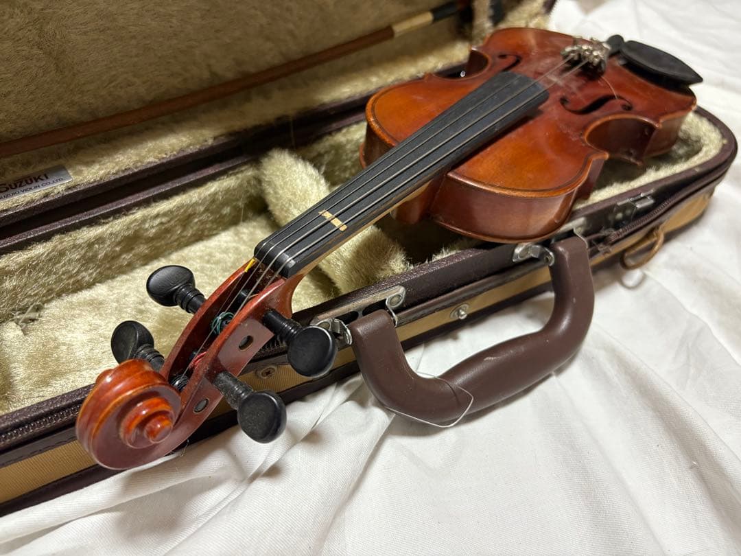 スズキ　バイオリン　No.200 1/10サイズ　ケース付良品1922-04-1