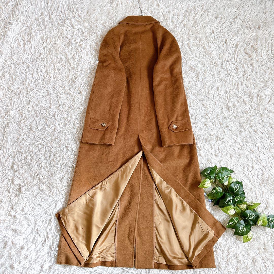 超希少⁂美品⁂ポールスチュアート⁂ロングベルテッドコート　ビキューナ　キャメル