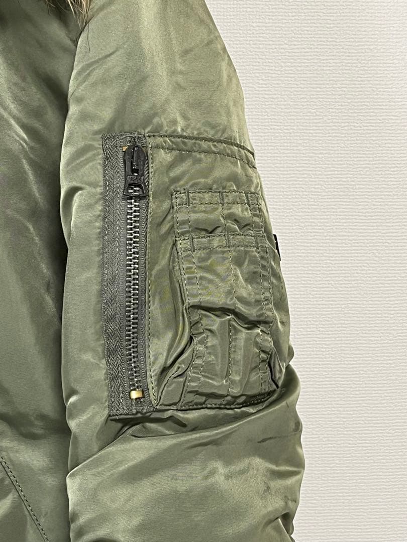 【桃ノ介様】90s 00s ALPHA MA-1 ボアフーディー　ボア脱着式