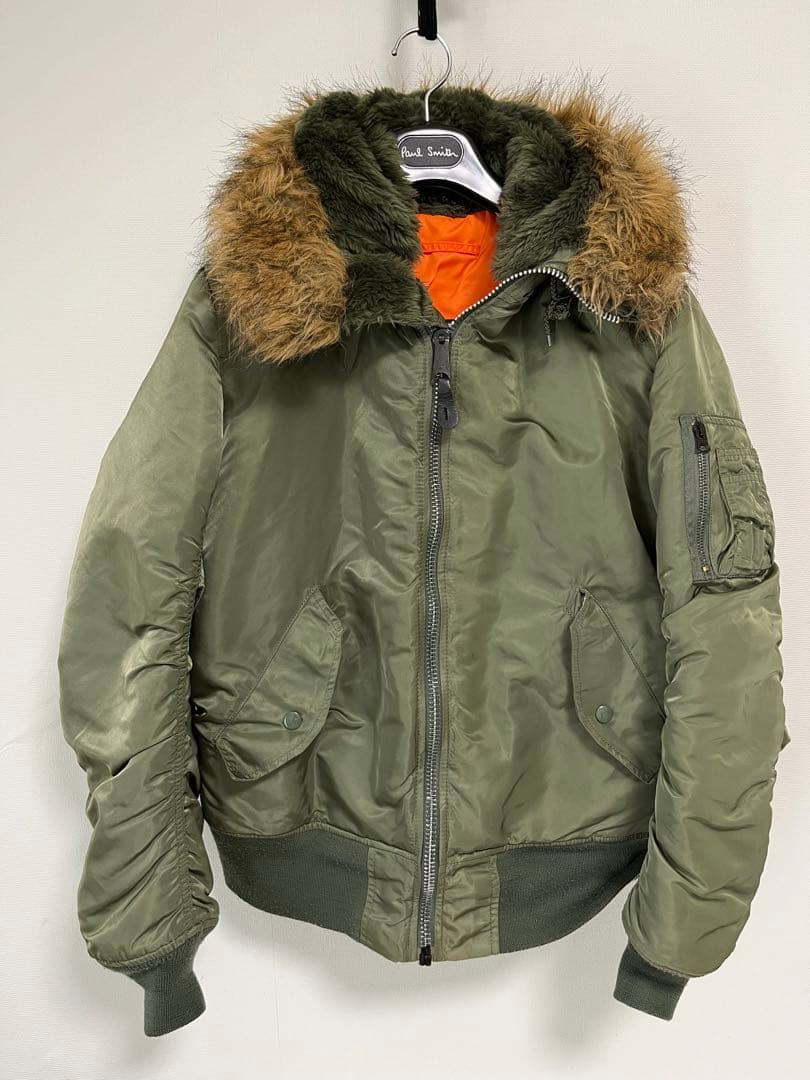 【桃ノ介様】90s 00s ALPHA MA-1 ボアフーディー　ボア脱着式