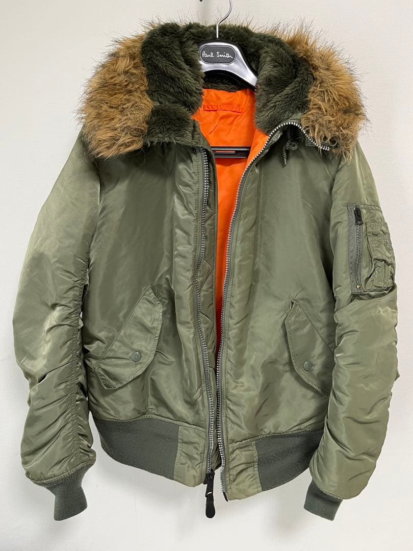 【桃ノ介様】90s 00s ALPHA MA-1 ボアフーディー　ボア脱着式