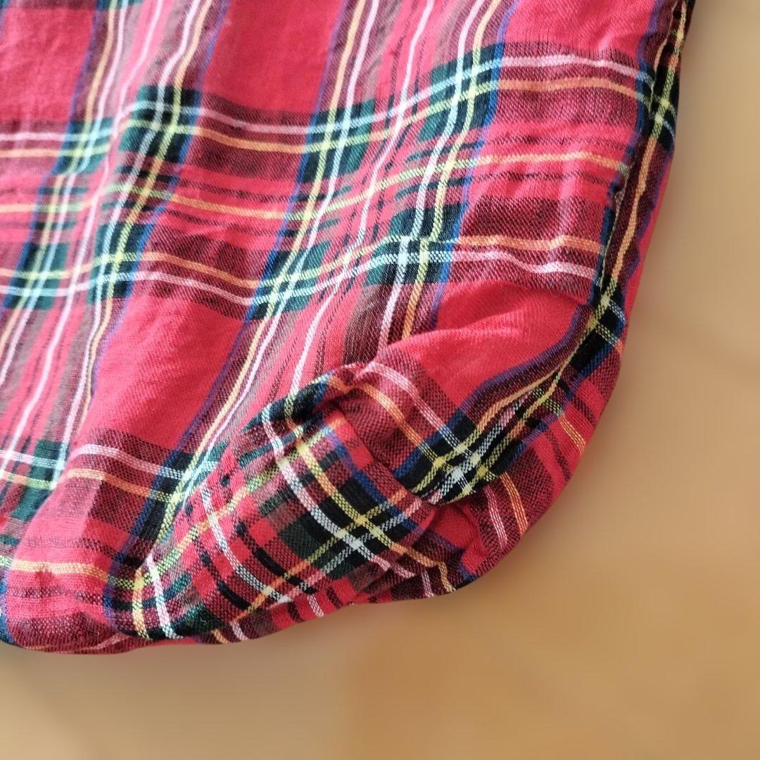 オールドマンテーラー　トートバッグ　赤チェック