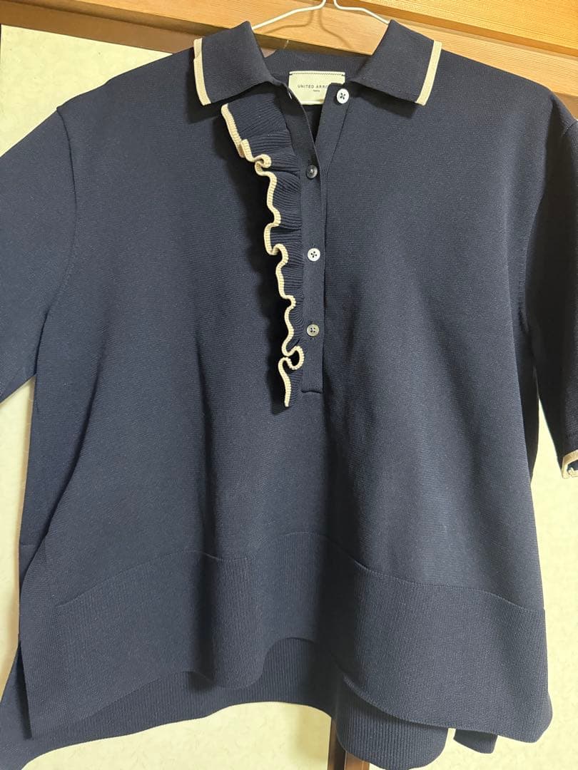 UNITED ARROWS ミニマルフリル ニット 5SL