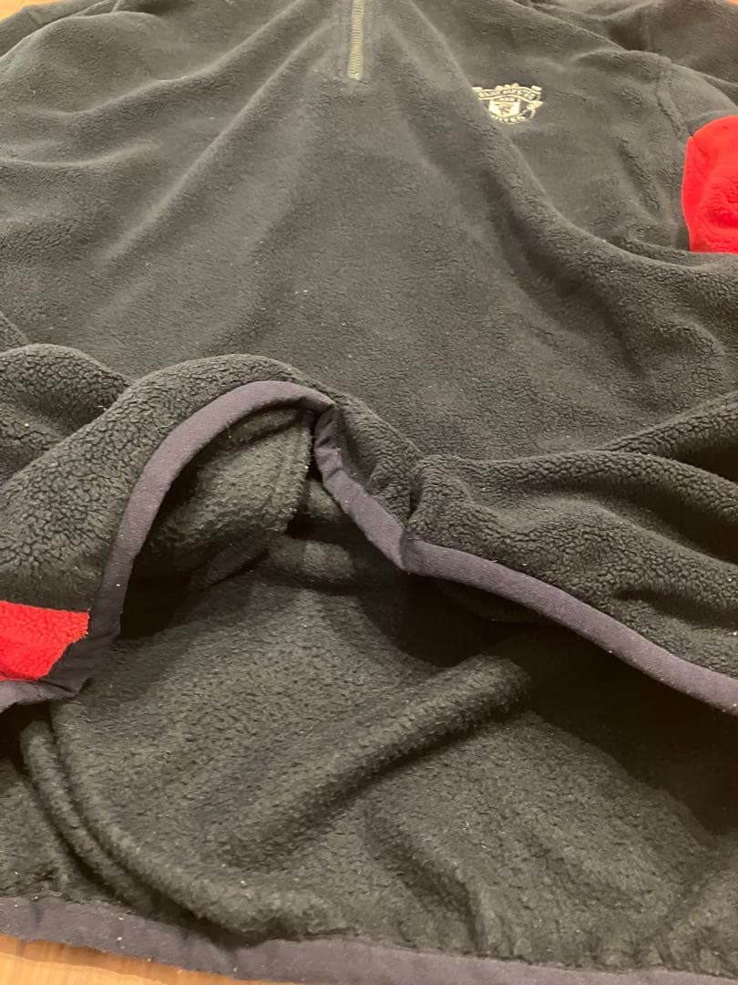 【入手困難】アンブロxマンチェスターユナイテッド ボーダフォンロゴ　フリースL