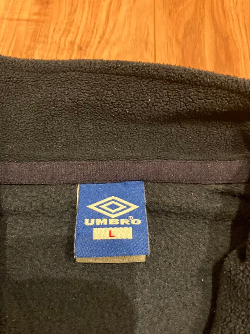 【入手困難】アンブロxマンチェスターユナイテッド ボーダフォンロゴ　フリースL