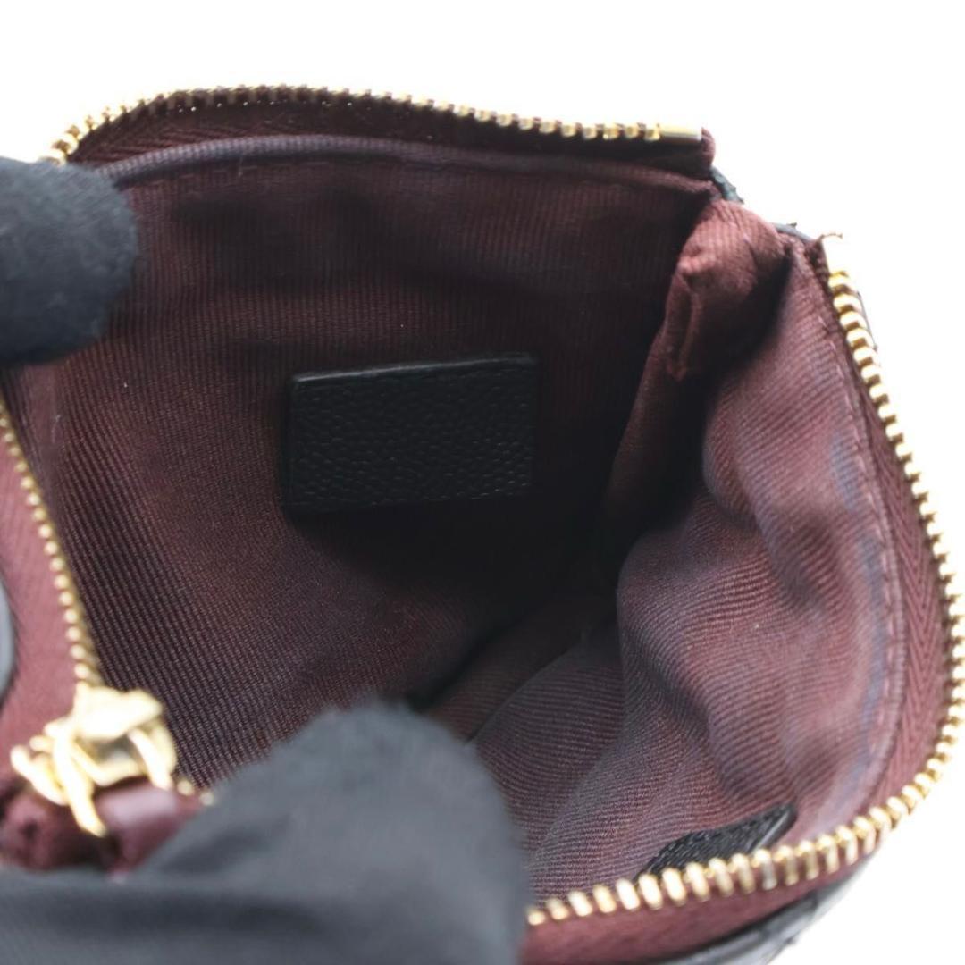 【極美品】CHANEL マトラッセ　キャビアスキン　小銭入れ　ポーチ　黒