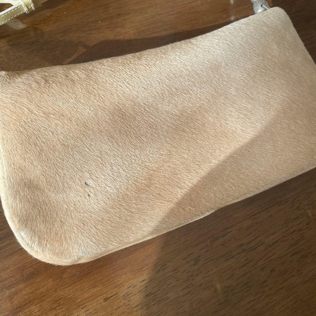 Dior　ディオール　ハラコ　ベージュ　ショルダー　バック