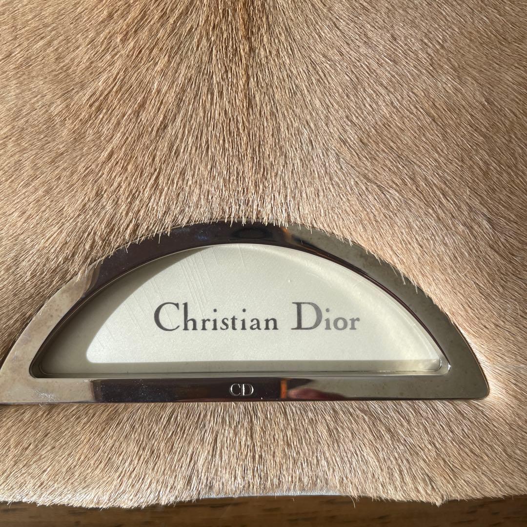 Dior　ディオール　ハラコ　ベージュ　ショルダー　バック