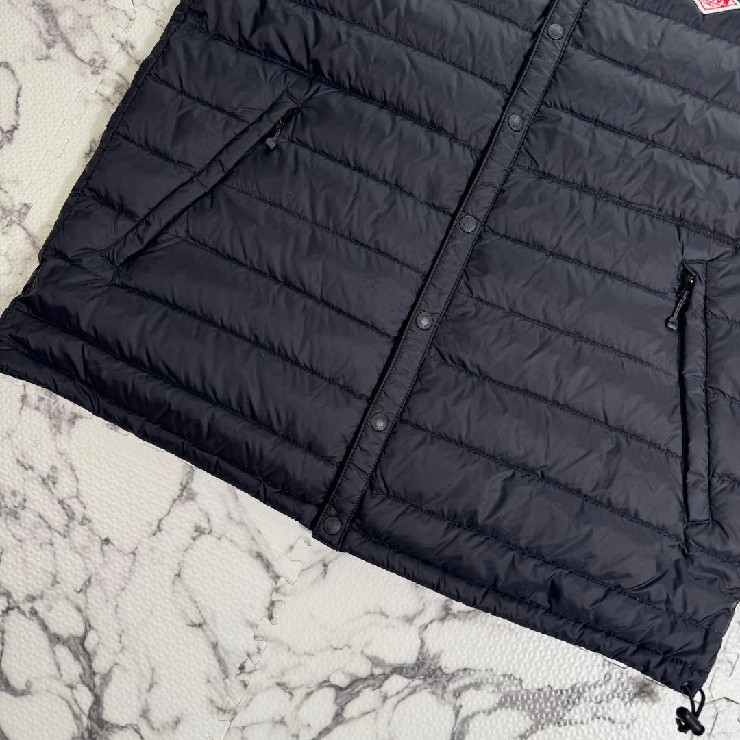 ダントン　インナーダウン　クルーネック　ベスト　JD-8752 ブラック