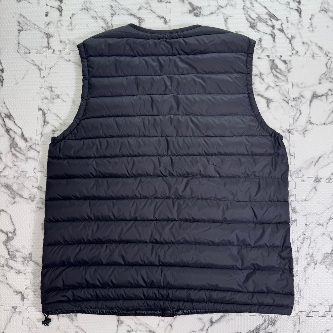 ダントン　インナーダウン　クルーネック　ベスト　JD-8752 ブラック