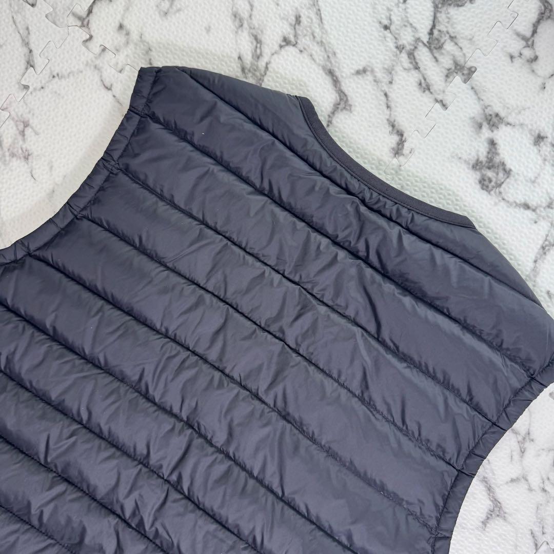 ダントン　インナーダウン　クルーネック　ベスト　JD-8752 ブラック