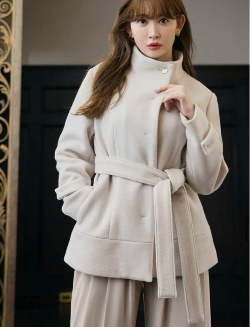 ジャケット・アウター Herlipto Viana Wool Short Coat