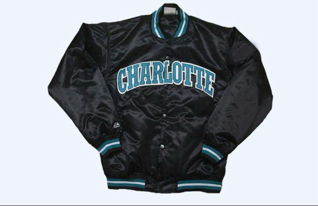 マジェスティック NBA シャーロット ホーネッツ スタジャン ジャケット M