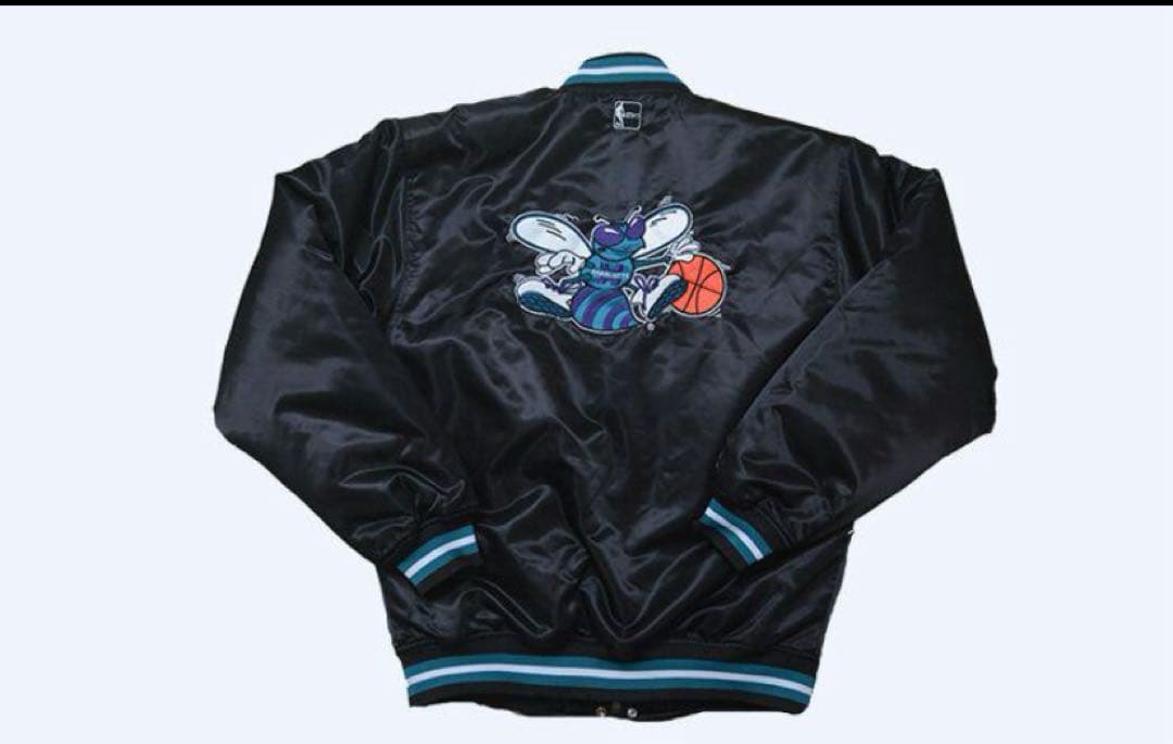 マジェスティック NBA シャーロット ホーネッツ スタジャン ジャケット M