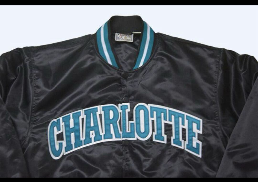 マジェスティック NBA シャーロット ホーネッツ スタジャン ジャケット M