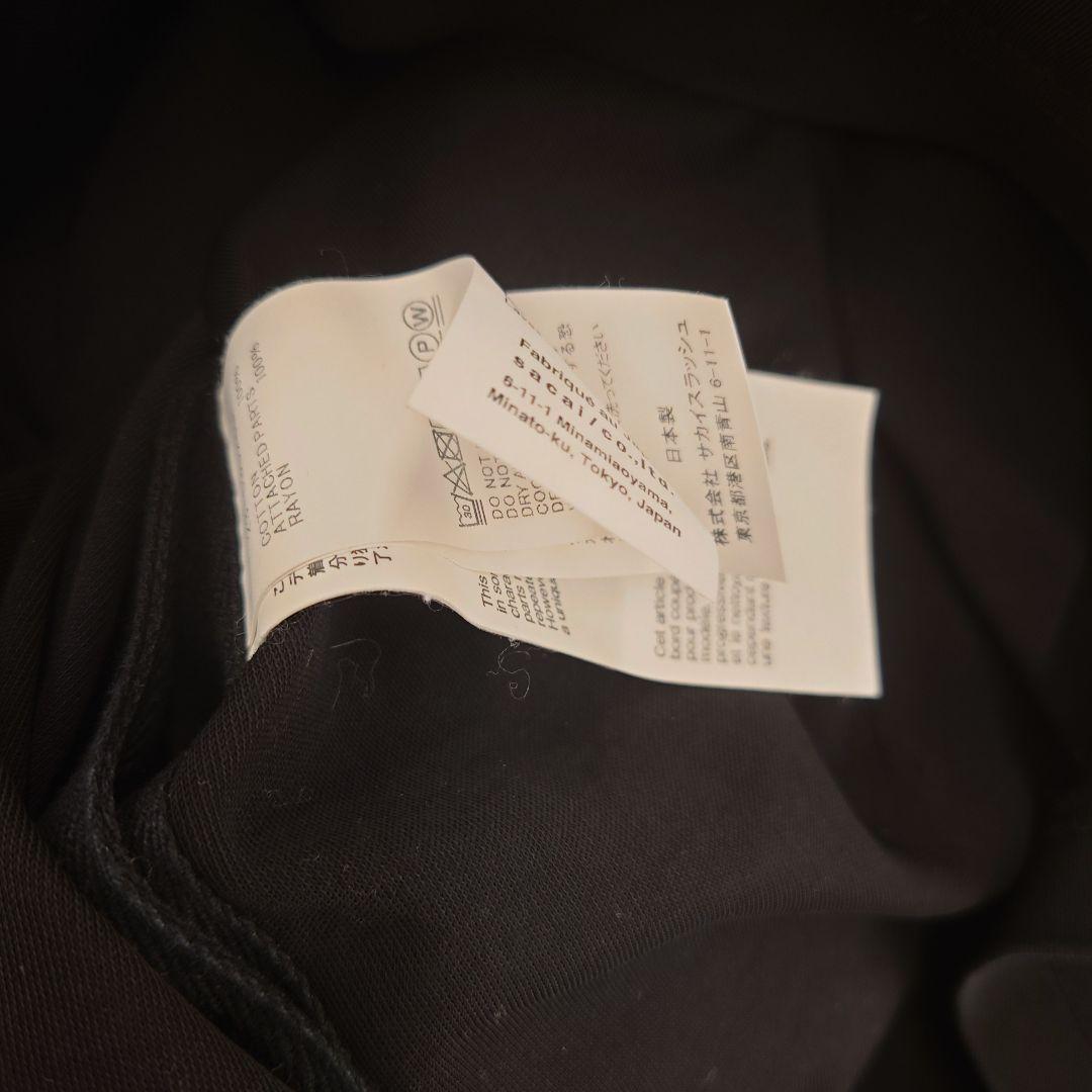 sacai サカイ メンズ2023年秋冬Mサイズ ロング Tシャツ 長袖