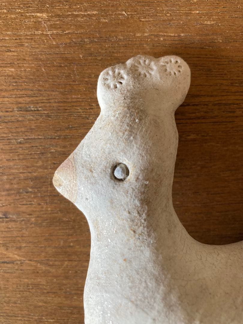 鹿児島睦　陶器　置物　鳥