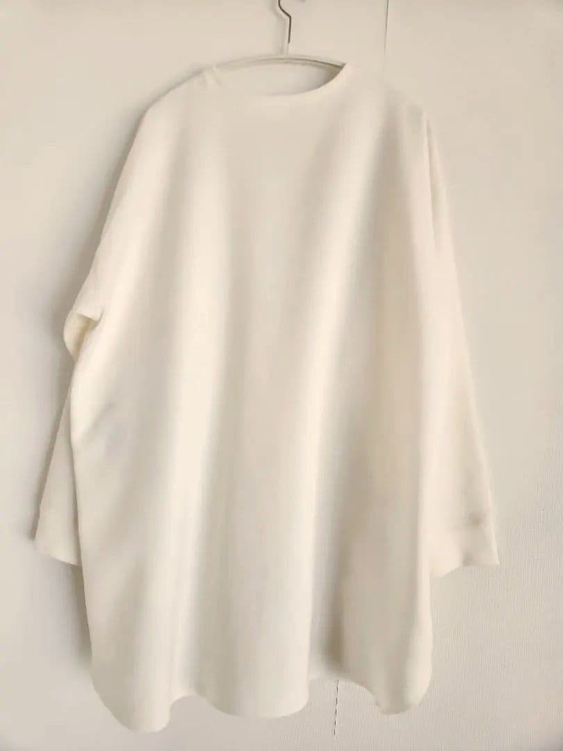ウィムガゼット 名品 Vガゼットプルオーバー ホワイト ゆったりサイズ