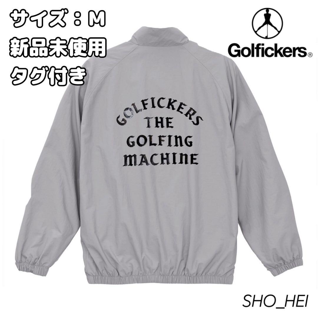 【新品】 Golfickers ナイロンジャケット（グレーＭ）