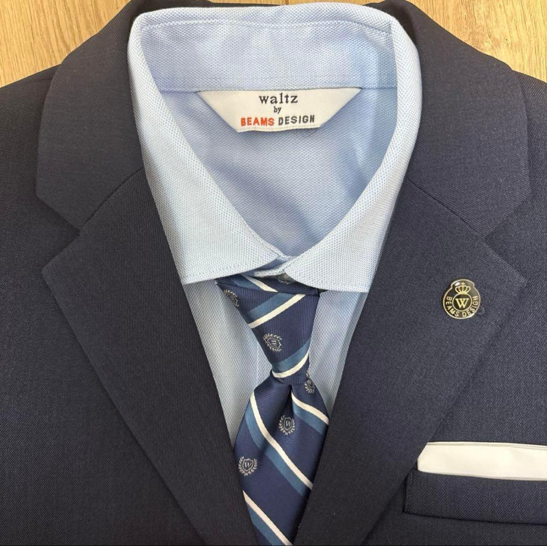 美品 waltz by BEAMS DESIGN ネイビー スーツ 160