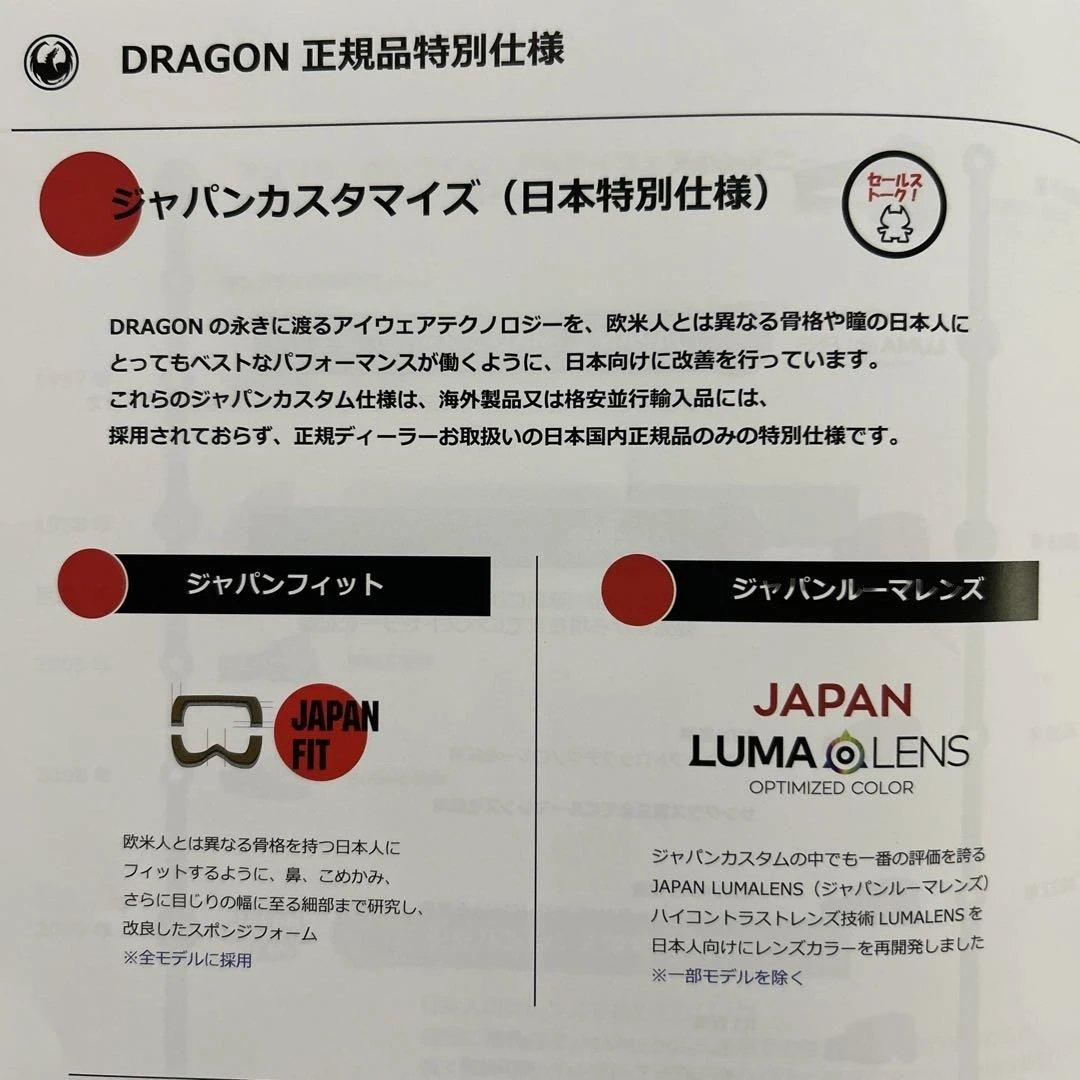 DRAGONゴーグルPXVモデルPremium BLKカラー新品未使用