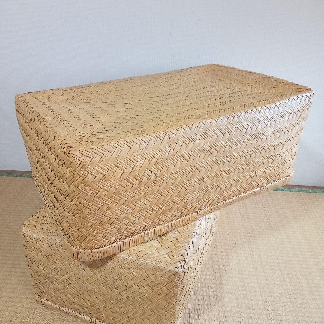 鳥越すず竹竹細工行李かご(大型67cm)