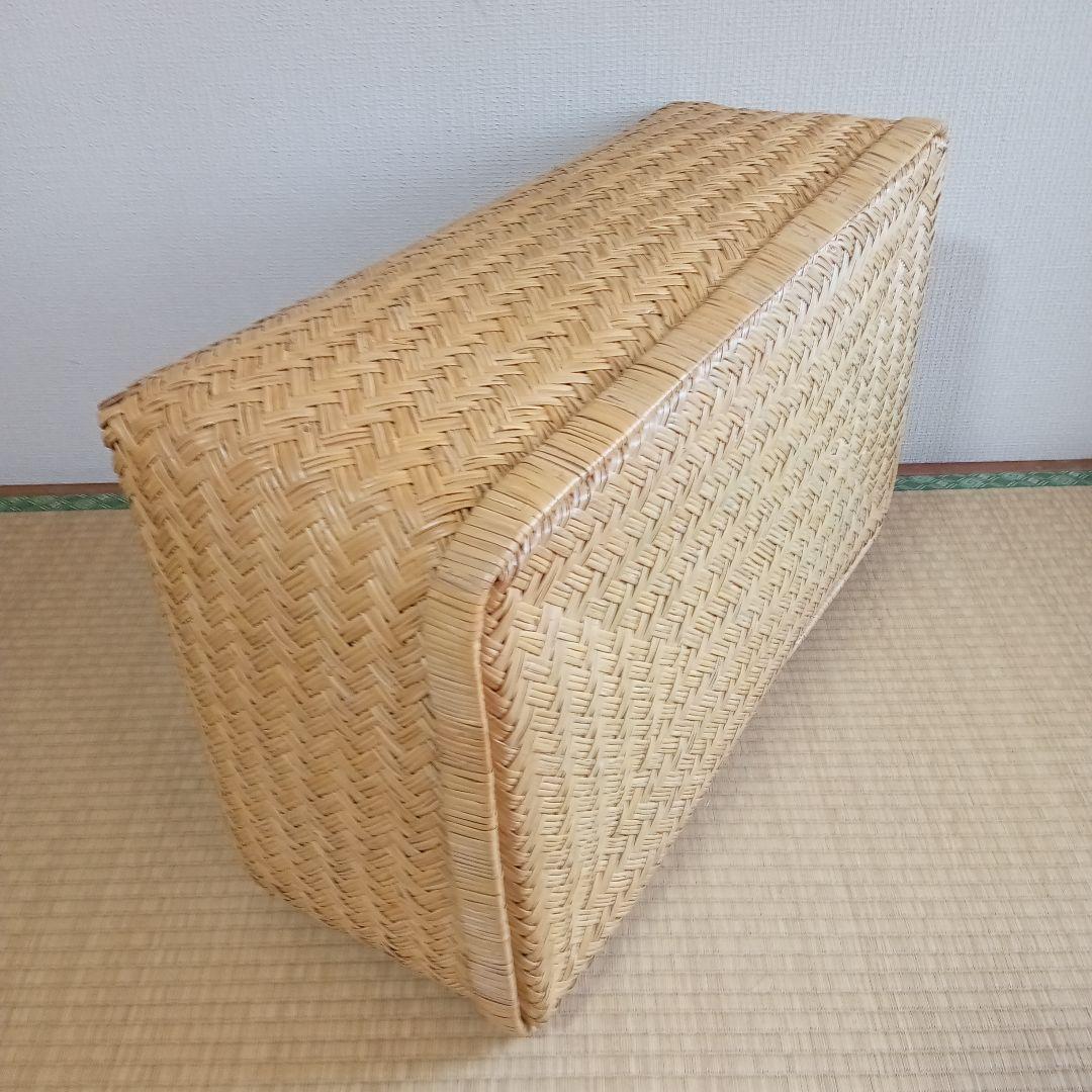 鳥越すず竹竹細工行李かご(大型67cm)