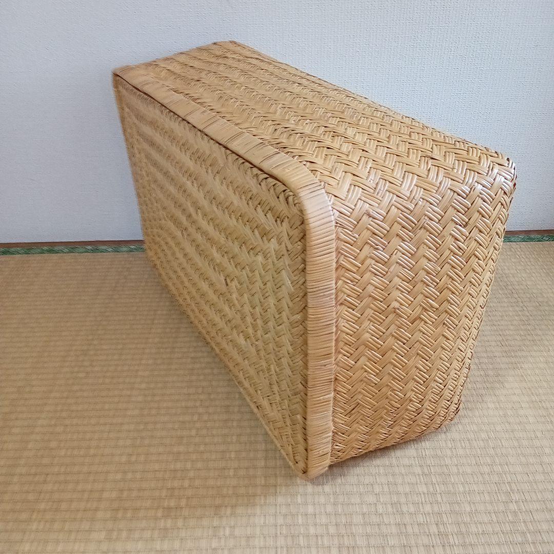 鳥越すず竹竹細工行李かご(大型67cm)