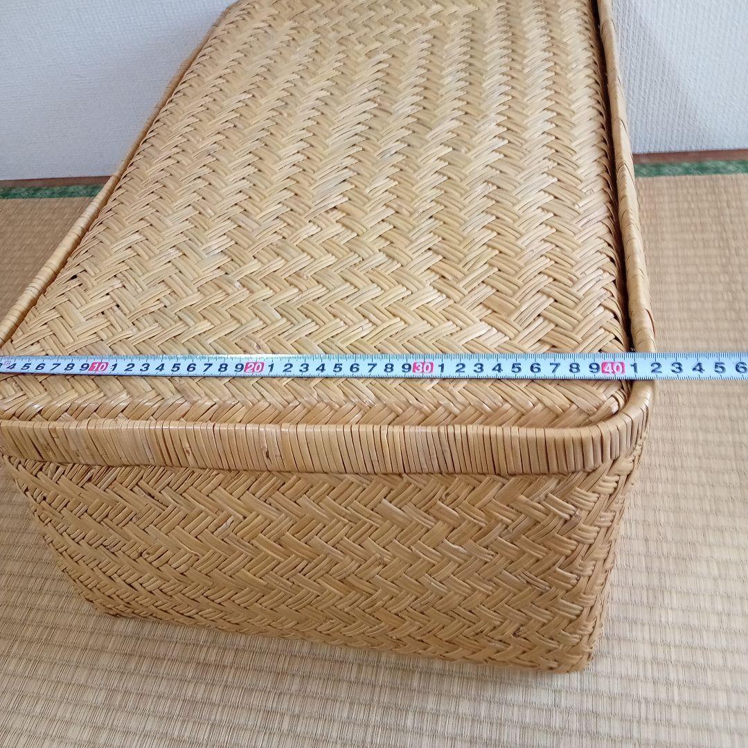 鳥越すず竹竹細工行李かご(大型67cm)