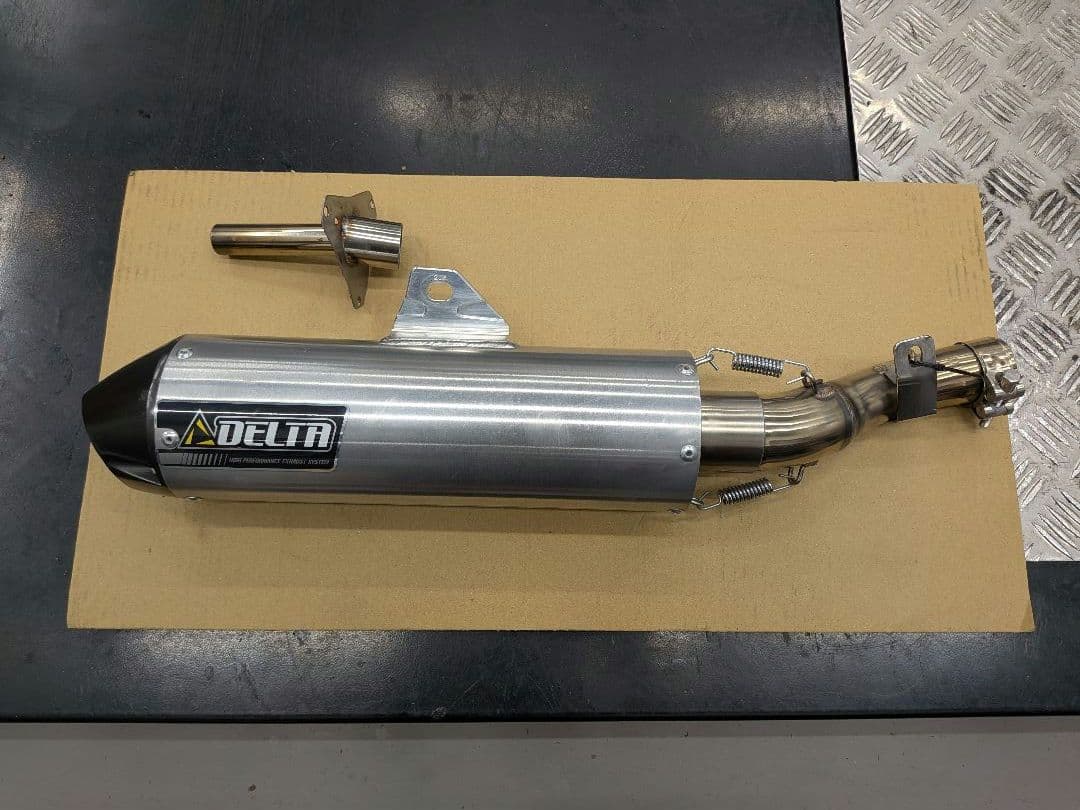 セロー250 DELTA バレル4 マフラー オプションバッフル付き