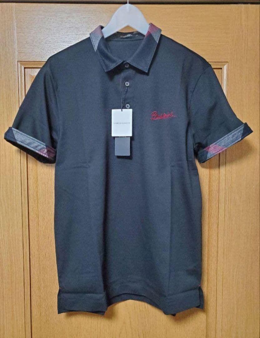【新品】ブラックレーベルクレストブリッジ　ポロシャツ　黒　L　バーバリー　197