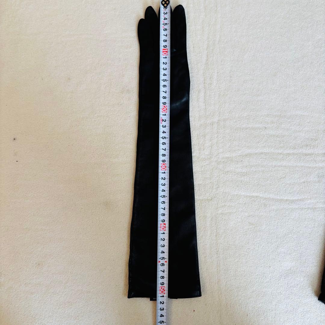 スペイン製ロングレザーグローブ 7½ シルク裏地