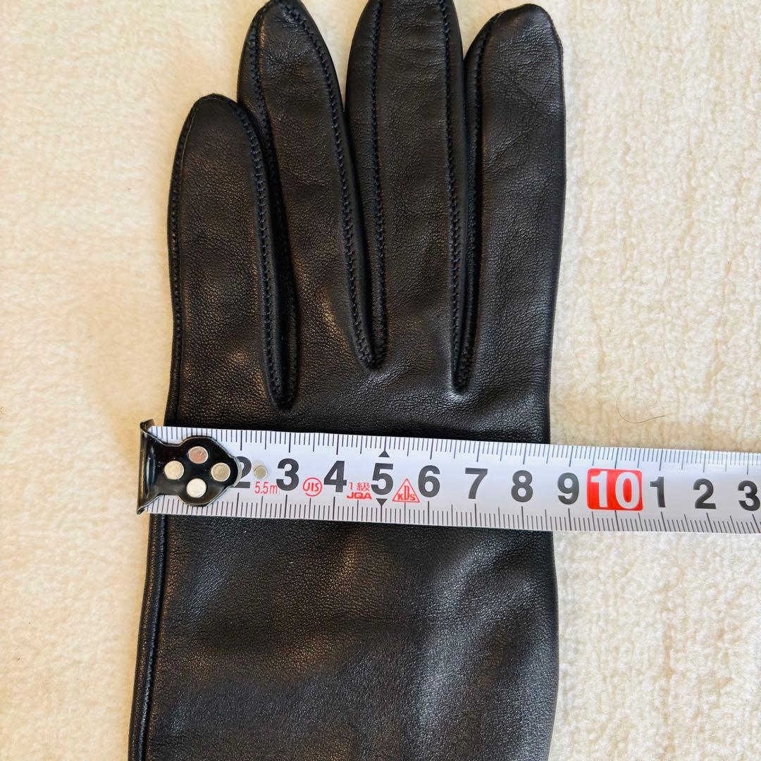 スペイン製ロングレザーグローブ 7½ シルク裏地