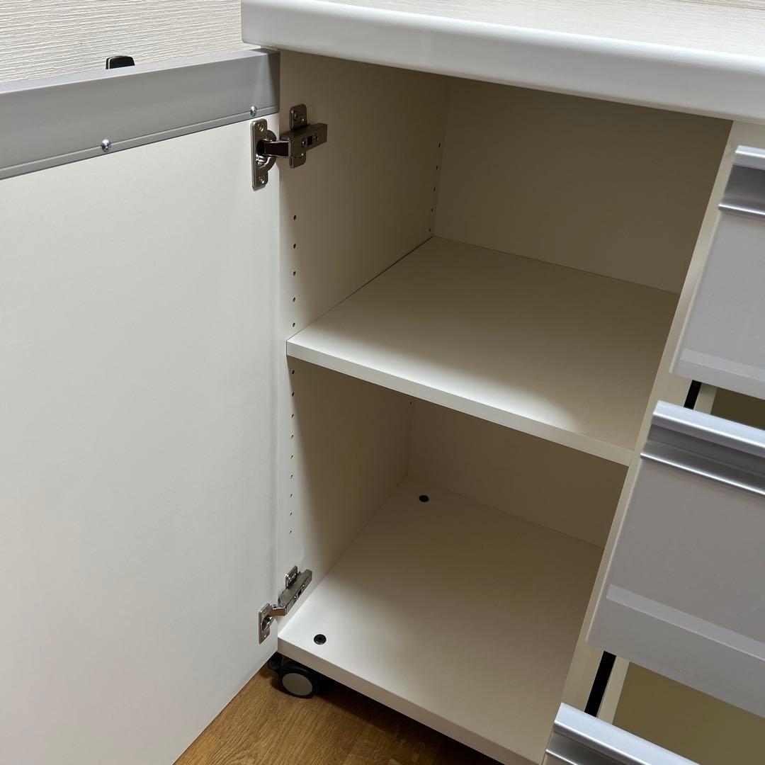 パモウナ　キッチンカウンター キャスター付き