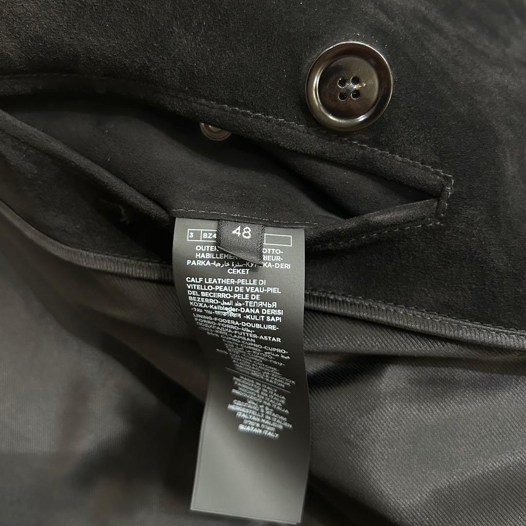 TOM FORD トムフォード カシミアスエードピーコート ブラック サイズ48