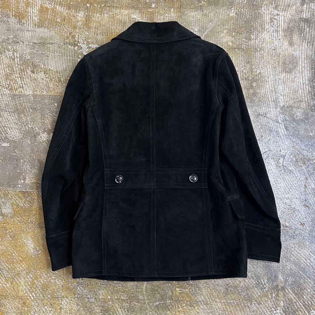 TOM FORD トムフォード カシミアスエードピーコート ブラック サイズ48