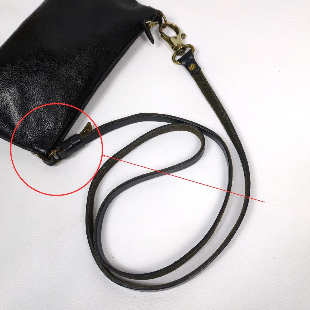 イルビゾンテ　ショルダーバッグ　ハンドバッグ　ブラック　2way　シボ