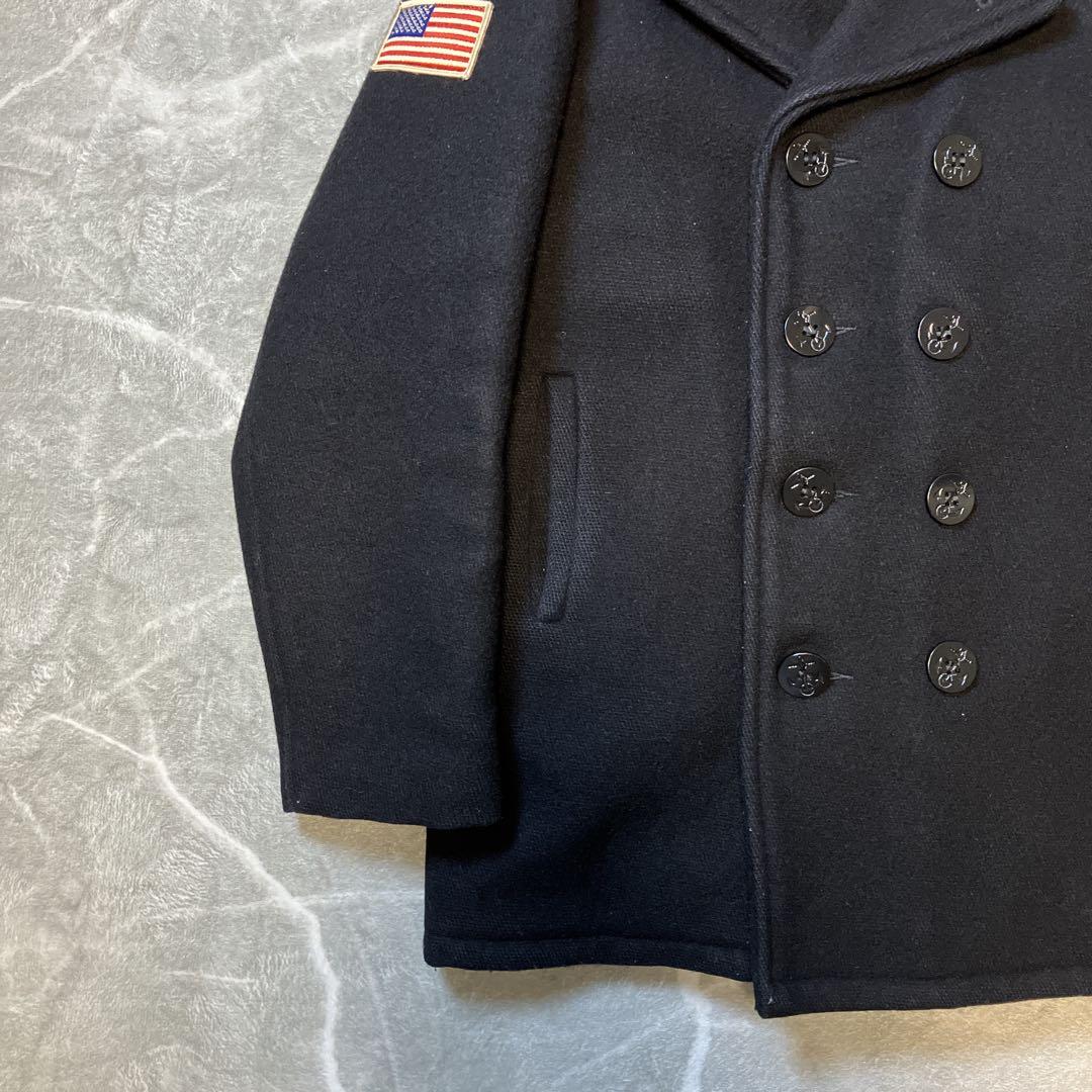 【希少】Schott ウール ピーコート 740N ワッペン USA製 38 L