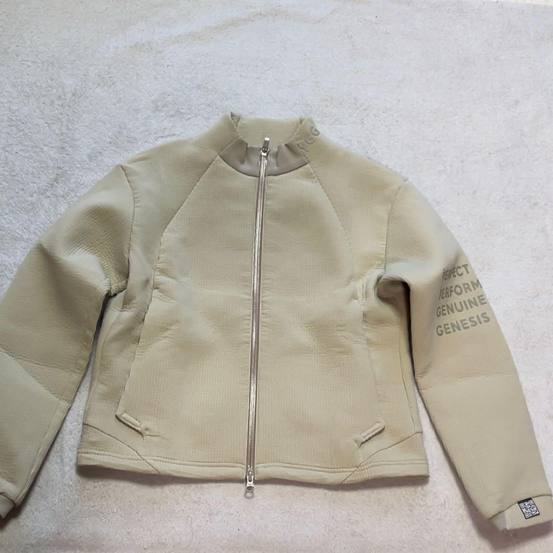 未使用級　PGG パーリーゲイツ ダンボールフルジップブルゾン　ベージュ