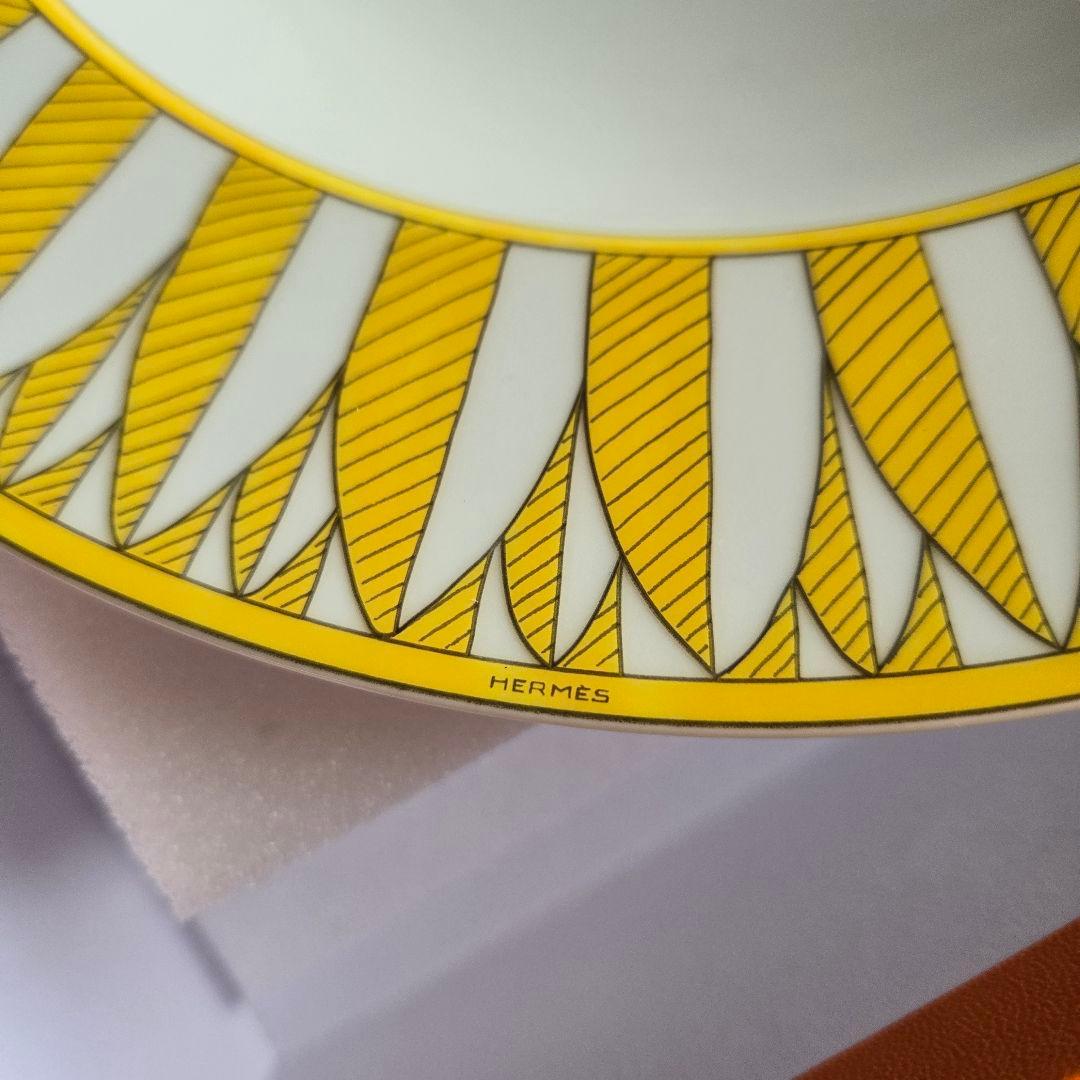 【欠けあり】HERMES パスタプレート 〈ソレイユ・ドゥ・エルメス〉