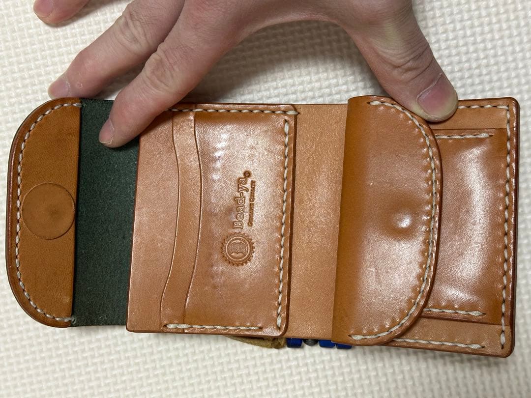 美品✨ビーズ屋公ちゃん。　CPウォレット　TYPE II ID 財布　ネイビー