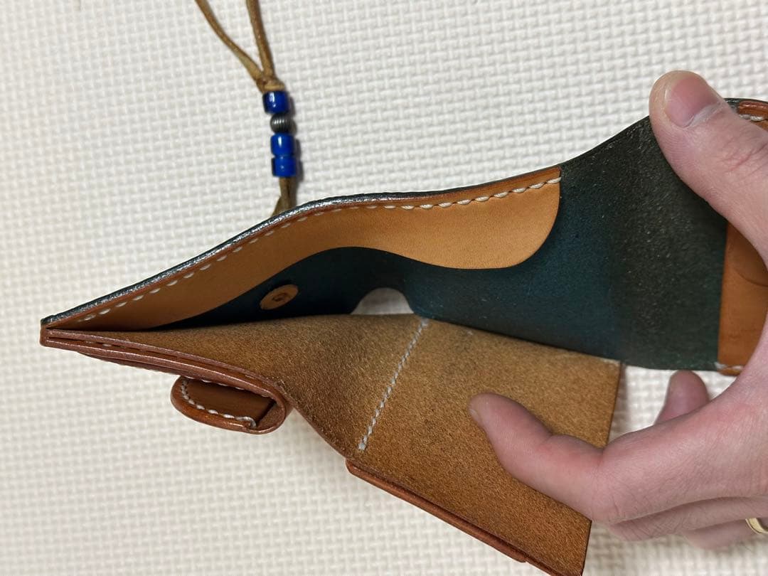 美品✨ビーズ屋公ちゃん。　CPウォレット　TYPE II ID 財布　ネイビー