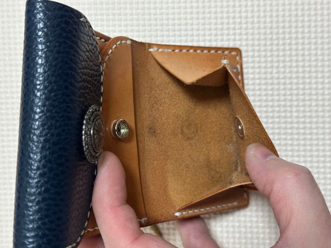 美品✨ビーズ屋公ちゃん。　CPウォレット　TYPE II ID 財布　ネイビー